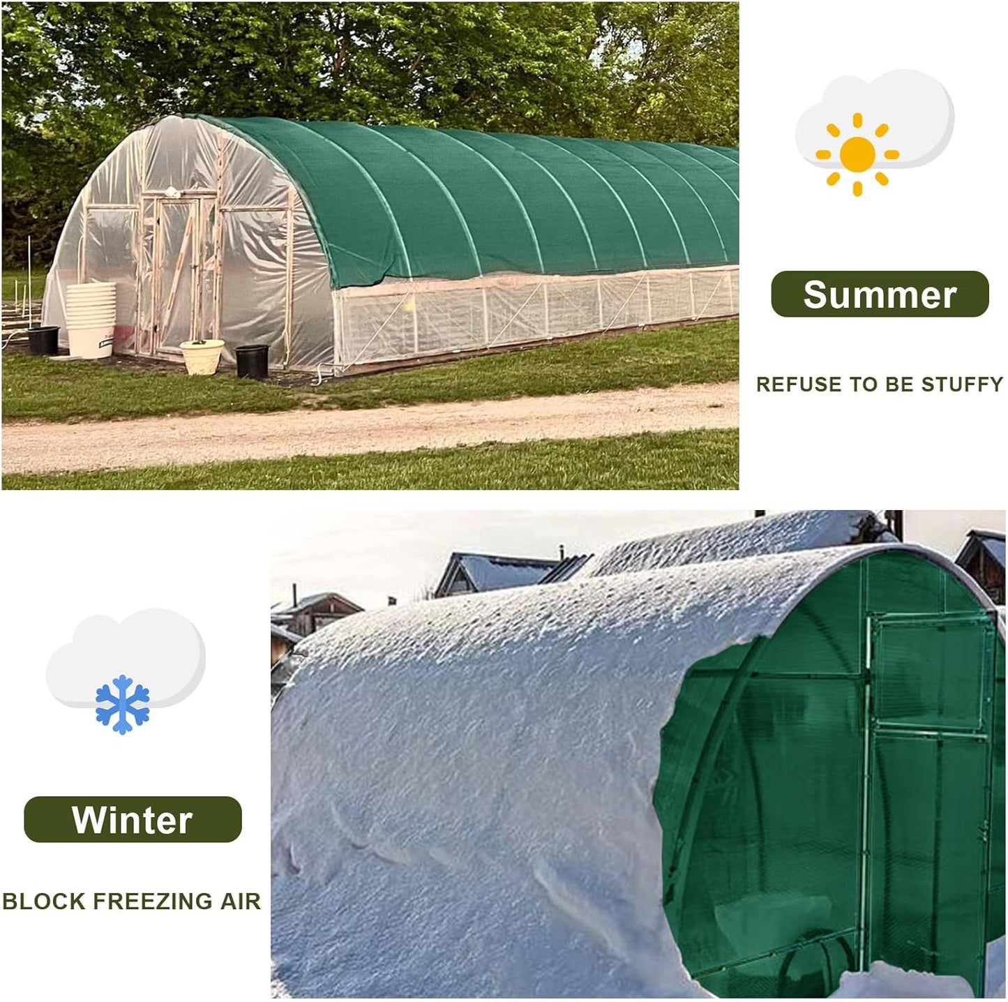 LOVE STORY 6x12FT 55% Green Shade Cloth Sun Shade Net with Grommets Sunblock Net Mesh Tarp for Garden,Plants Cover,Greenhouse and Patio