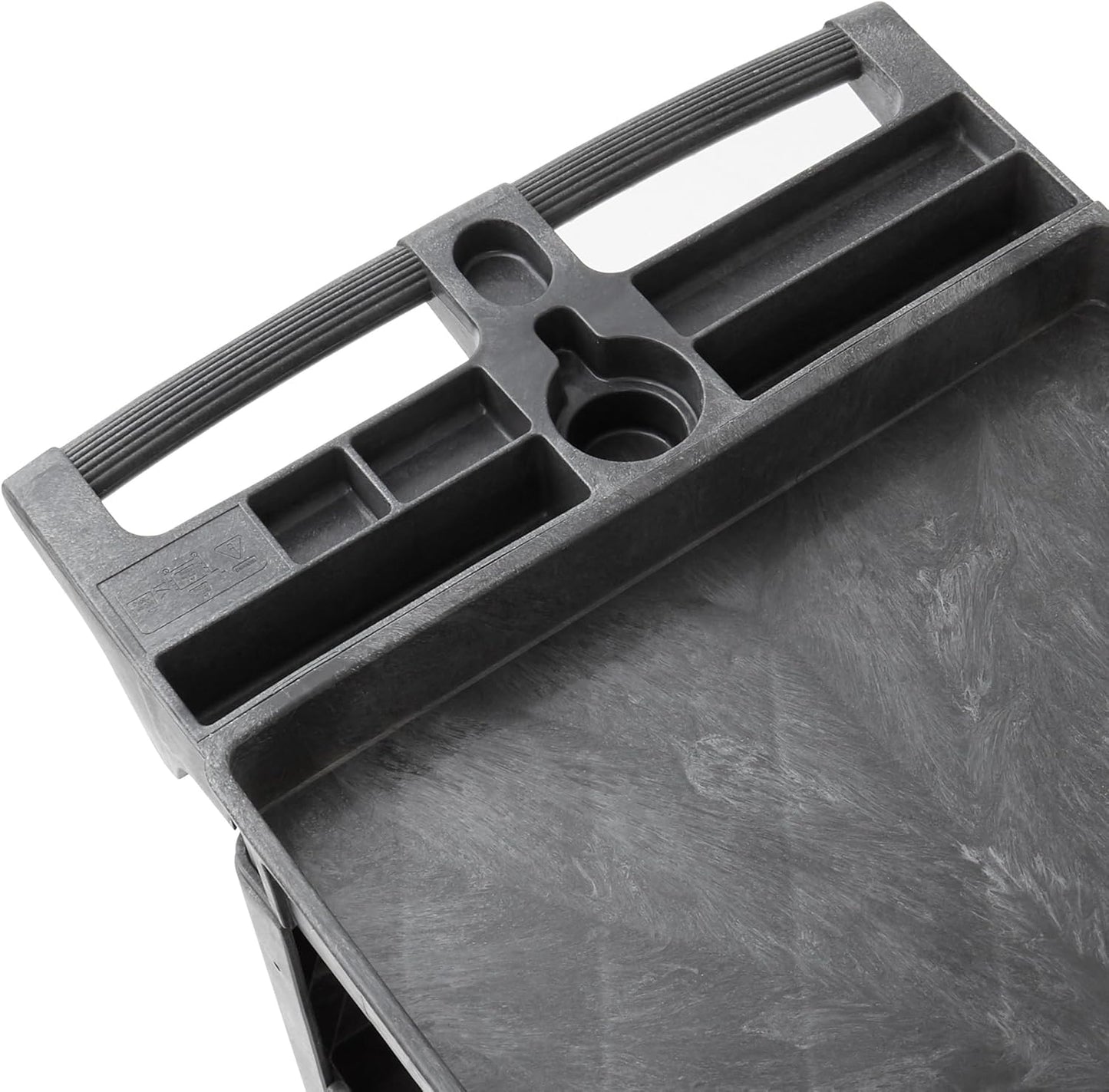 Dryser Utility Cart with Wheels, 46" x 25" Heavy Duty 550 lb. Capacity with Shelves - 2 Tier Rolling Cart with Four 5" Swivel Casters for Warehouse, Garage, Cleaning