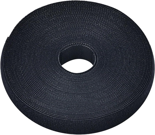 Pasow fastening tape Cable Tie Double Side Nylon Power Wire Management 3/4Inch 1 Roll Hook (10 Yards, Style 2)