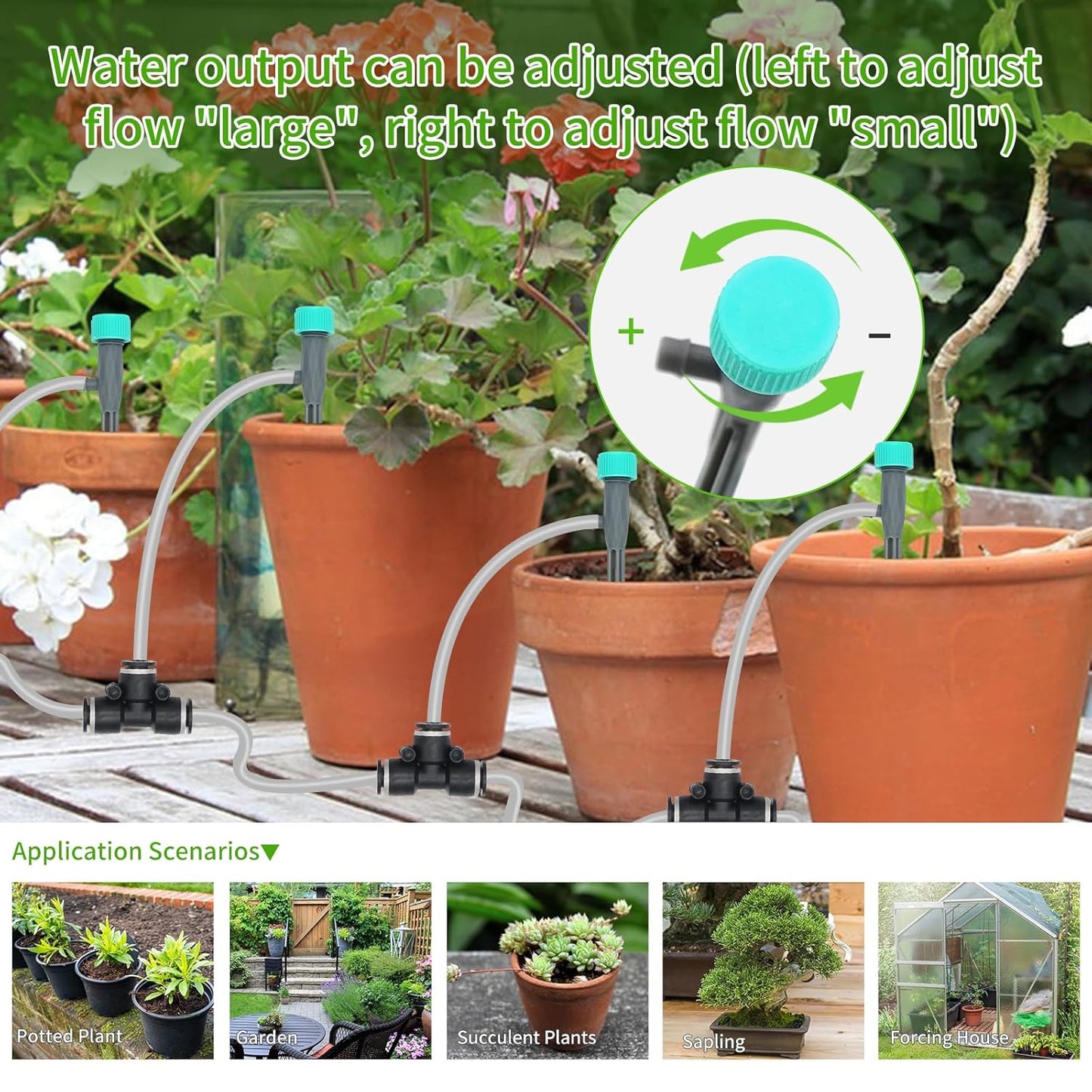 Automatic Watering System for Potted Plants | Indoor Plant Waterer with 30-Day Timer, Dual Self-Priming Pumps, Drip Irrigation Kit for 20 Plants