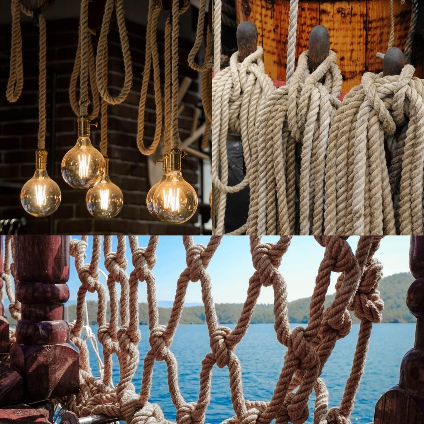 Jute Rope 14mm, 164 Feet 8.5lb Thick Garden Jute Twine String for DIY Cat Scratcher, Gardening, Bundling and Wall Hanging Craft Decorative (Brown)