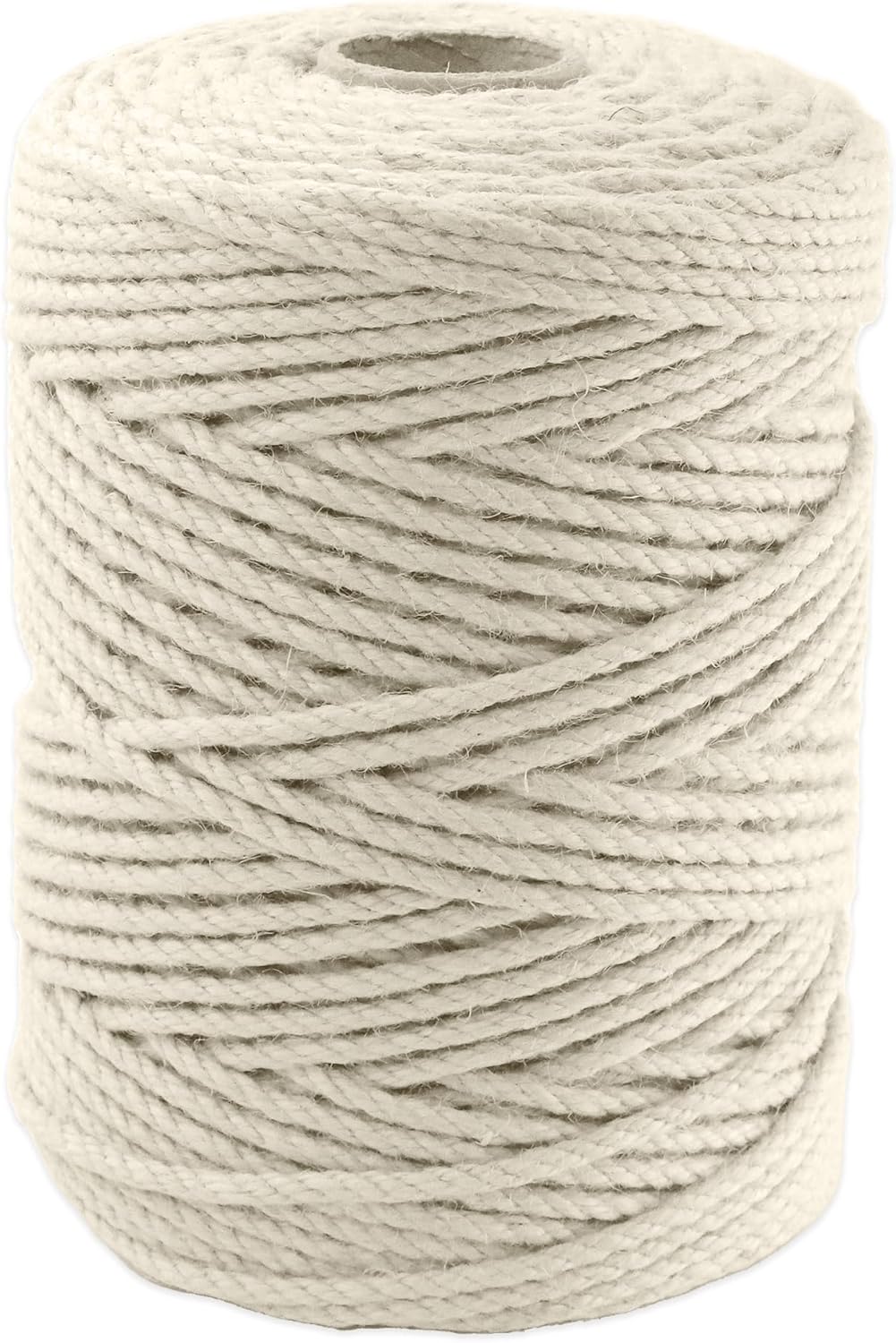 4mm x 500 Feet White Jute Rope, Twine for Gardening Tomato Climbing Plant Tie Floristry Crafts Gift Wrapping Packing Decor