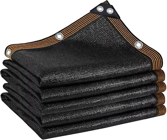 winemana Black Shade Cloth 70%, 6.6x20 FT Mesh Tarp - Garden Shade for Greenhouse, Patio, Vegetables, Plants Cover and Chicken Coops, Sun Shade Net for Outdoor Protection with Reinforced Grommets