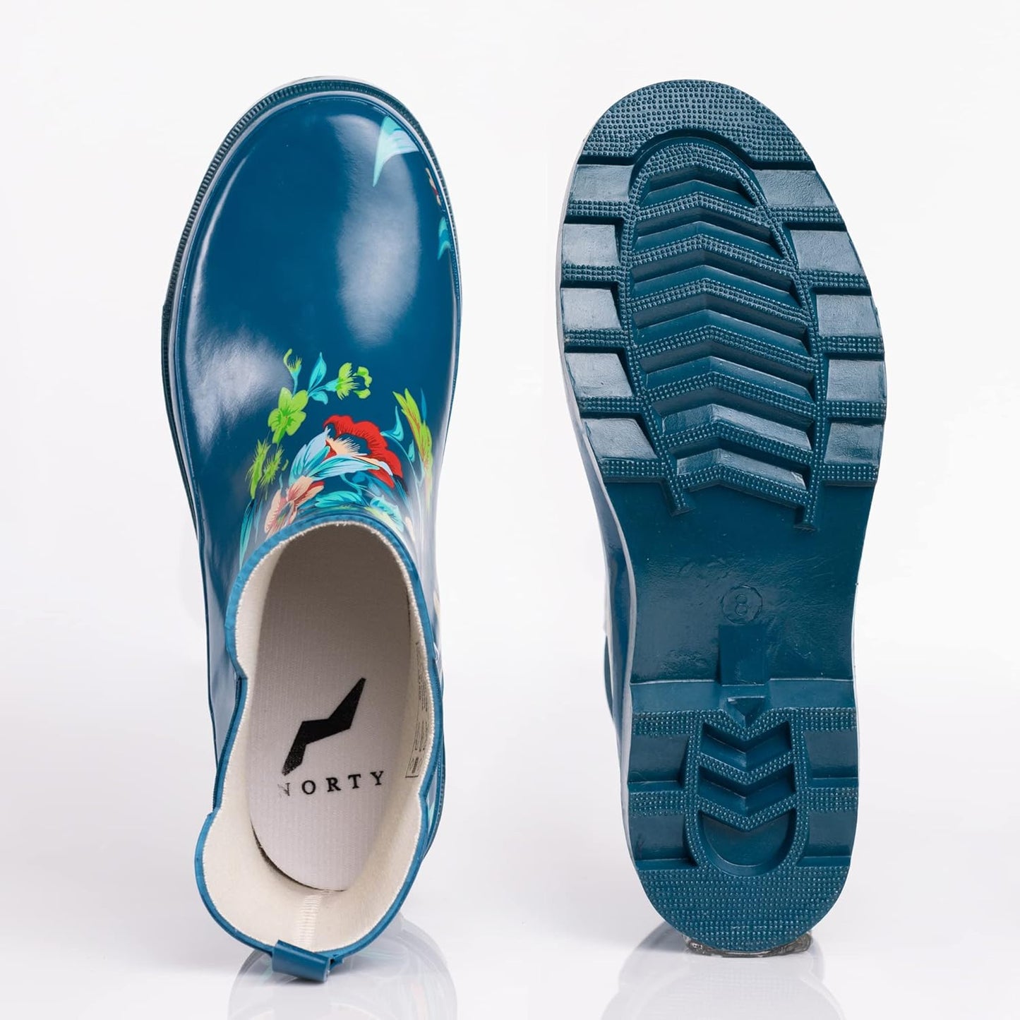 NORTY - Womens Ankle Rain Boots - Ladies Waterproof Winter Spring Garden Boot runs ½ size large