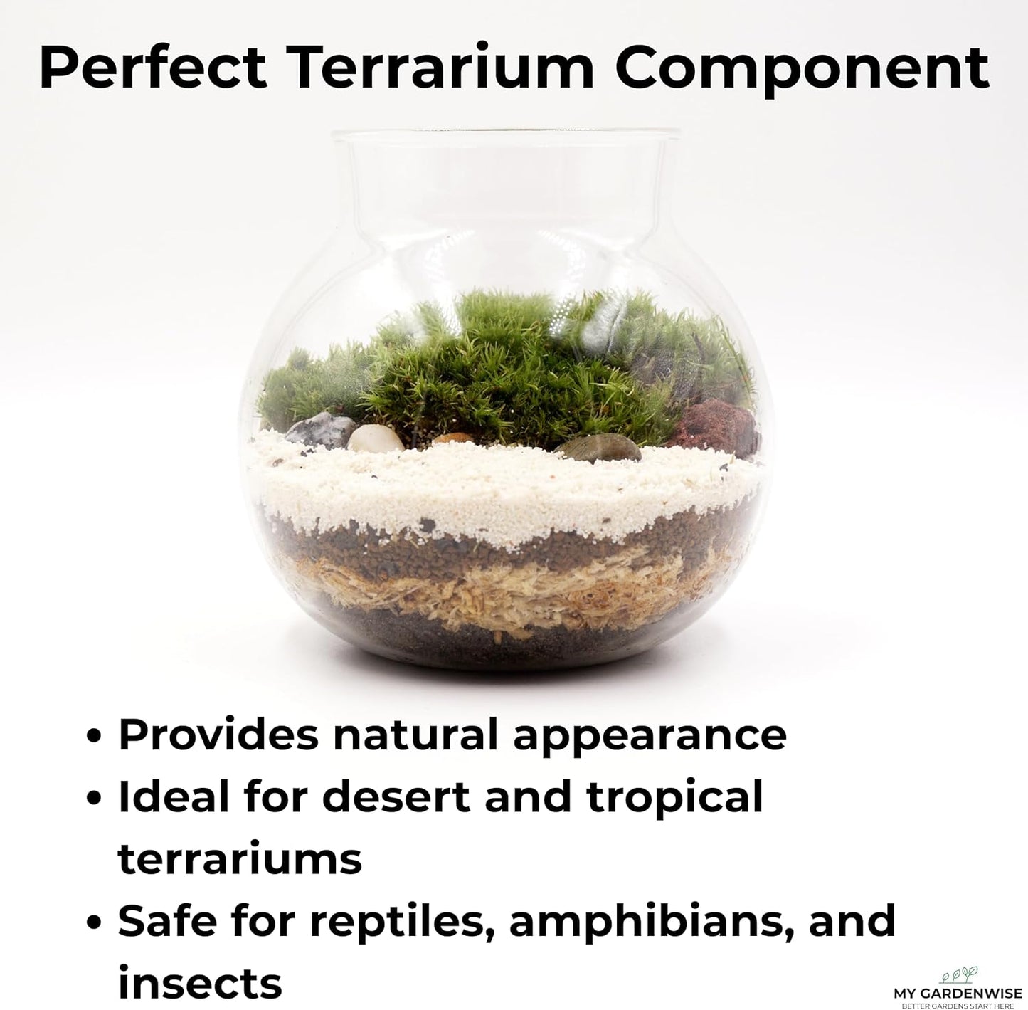 Fine Sand for Plants – Horticultural Sand for Succulents, Cactus, Potting Mixes, Terrariums & Decorative Indoor Gardens, Made in USA (5 quarts - 14 lbs)