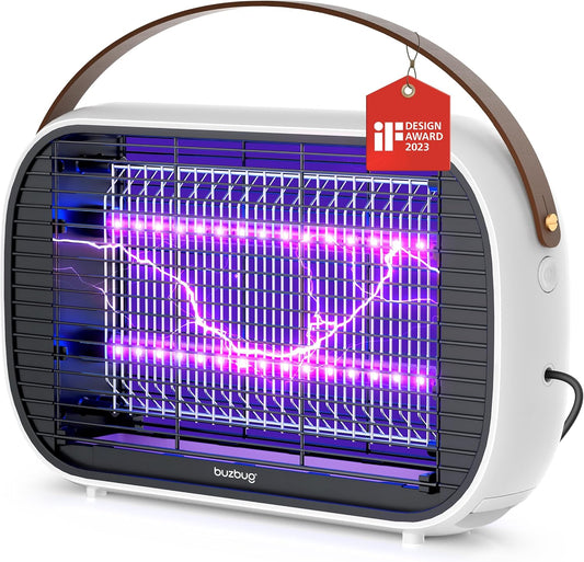 Buzbug LED Bug Zapper Indoor, 10 Years Lifespan Lamp Sustainable Less Power, Durable High-Voltage Electric Mosquito Zapper, Fly Trap Mosquito Trap, Fly Killer -MA015B