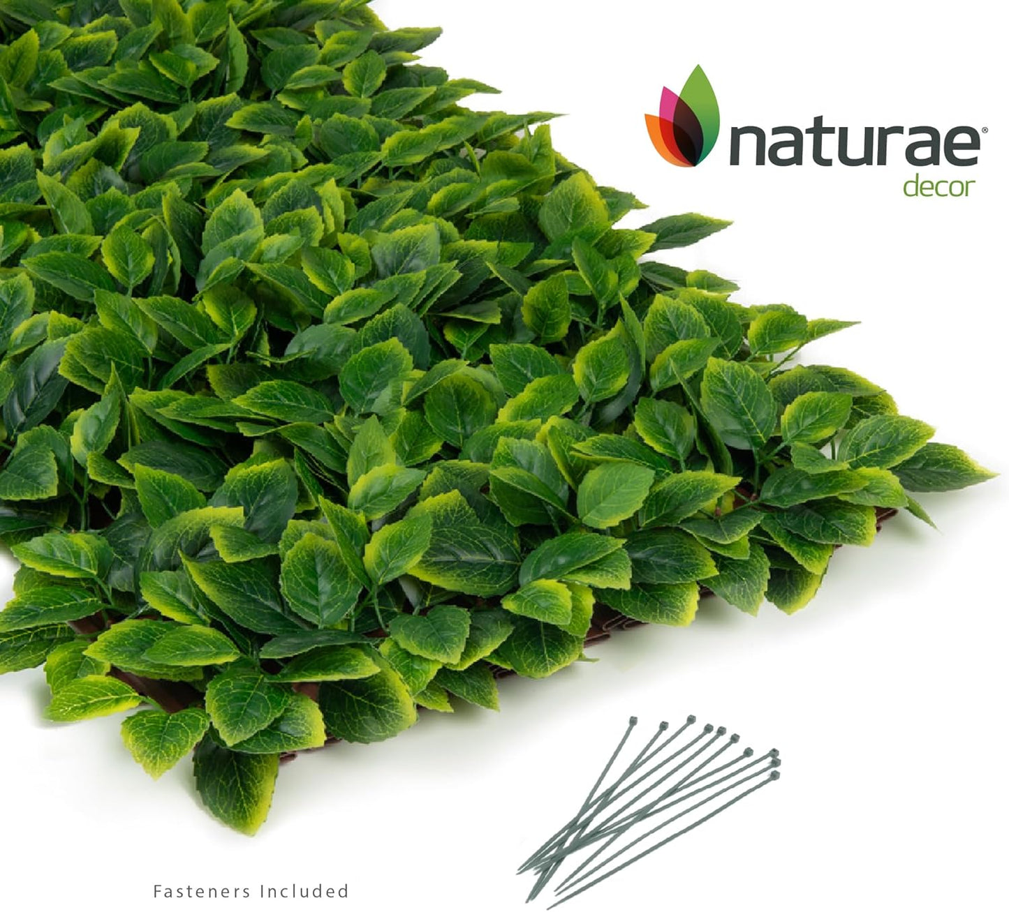 Naturae Decor PVC Expandable Trellis - Outdoor Privacy Screen - Sturdy and Flexible - Realistic Look - 36 in x 72 in - Mint Leaves