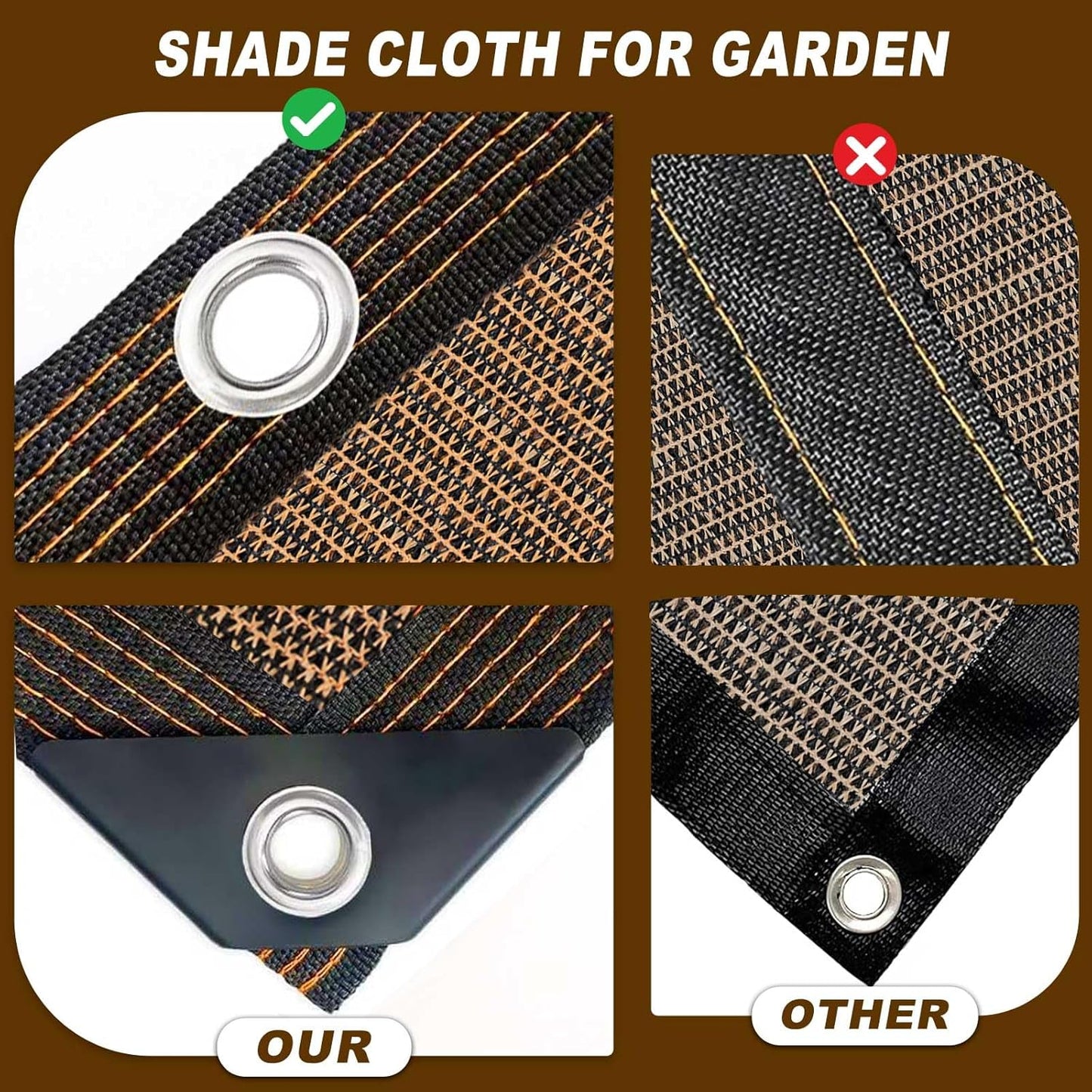 80% Shade Cloth -6x12FT Sunblock Net with Grommet,Lightweight and Durable UV Protection,Shade Cloth for Garden Patio Pergola Balcony Plants Greenhouse Dog Kennel Chicken Coop Outdoor