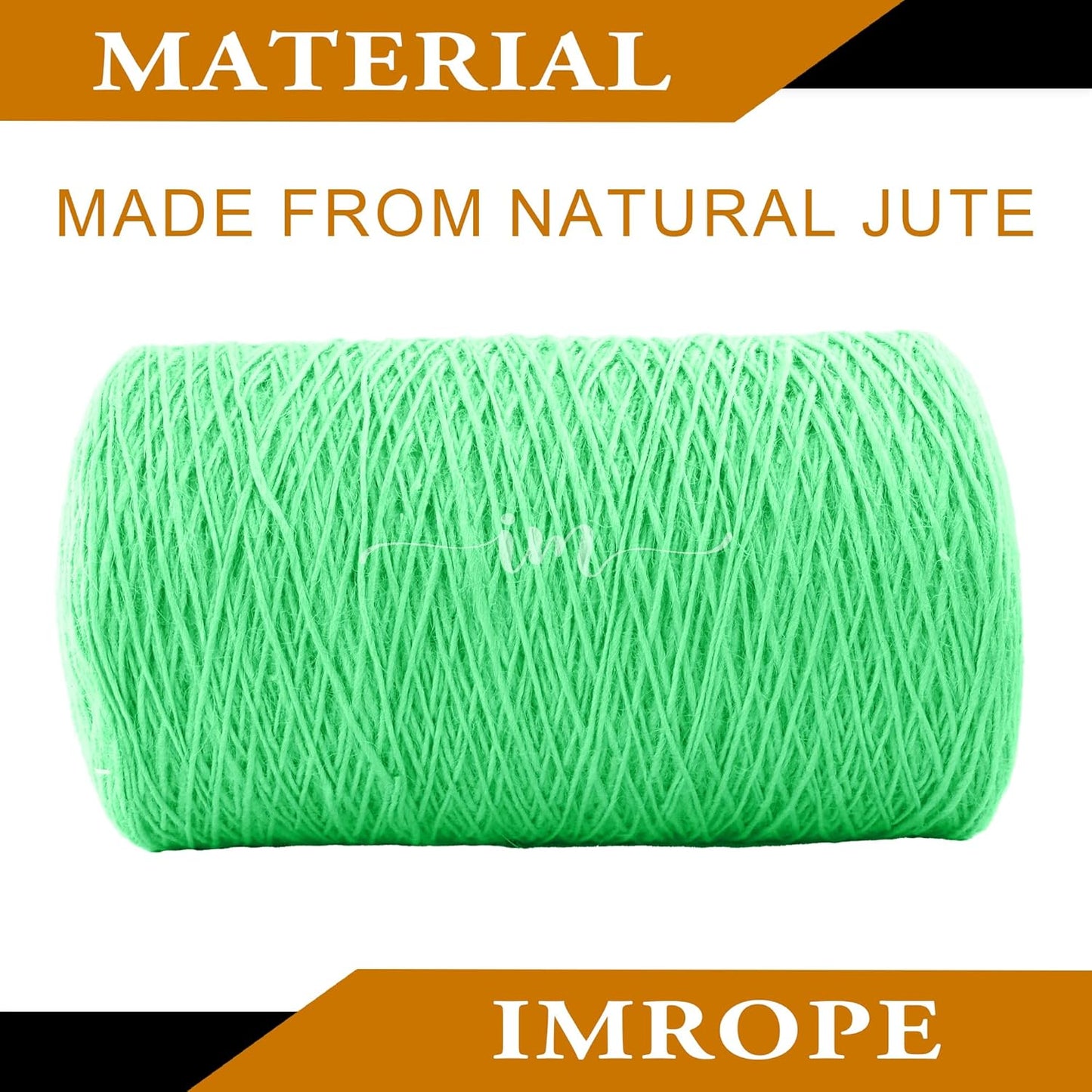 1mm x 5000 Feet Light Green Jute Rope, Twine for Gardening Tomato Climbing Plant Tie Floristry Crafts Gift Wrapping Packing Decor