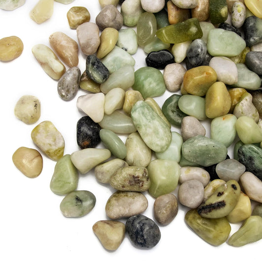 18 Pounds Jade Pebbles River Pea Rocks for Succulents Cactus Plants Decorative Stones Gravel