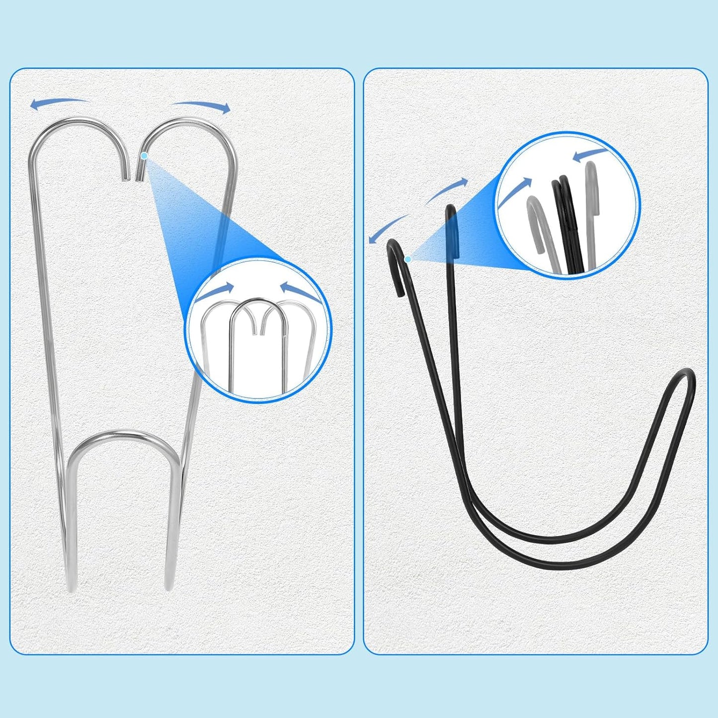 Garden Hose Storage Hook Water Hose Holder Hose Hanger,304Stainless Steel Solid Hose Hook Holds Up to 50Ft Hose Perfect for Garage, Garden, Tool Room(Matt Black 1pcs)