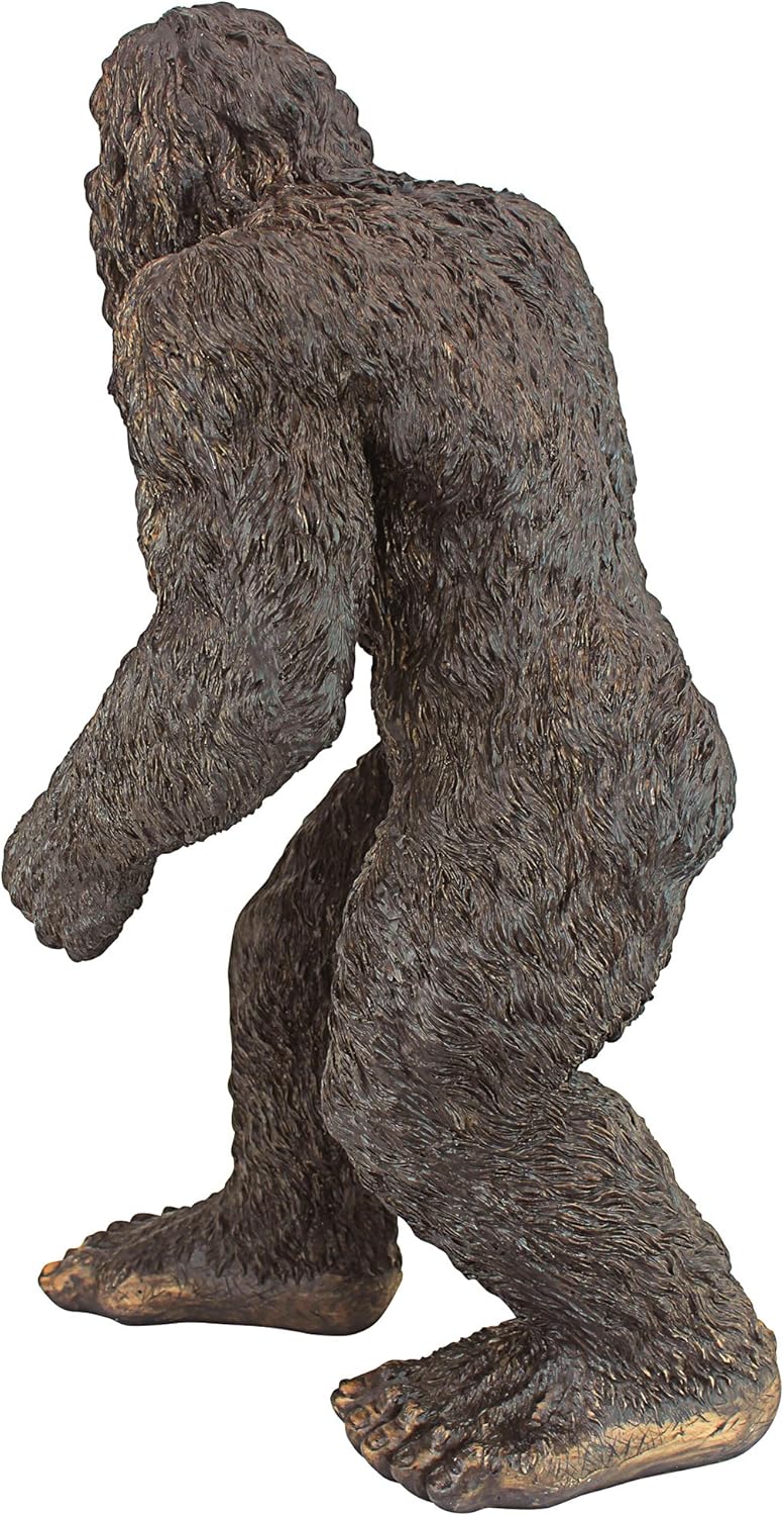 Design Toscano Yeti the Bigfoot Indoor/Outdoot Garden Statue, Medium 21 Inch Tall, Cast Stone Resin, Brown Finish