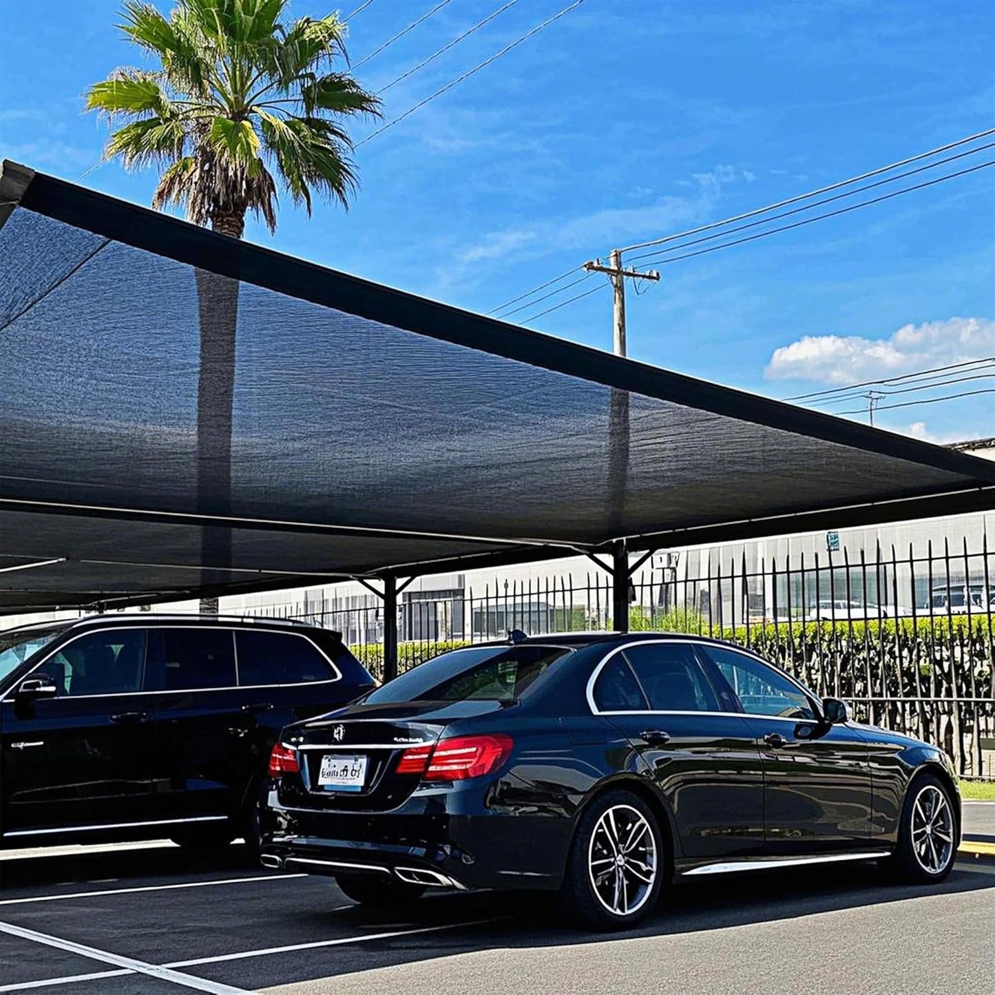 winemana Black Shade Cloth 70%, 8x20 FT Mesh Tarp - Garden Shade for Greenhouse, Patio, Vegetables, Plants Cover and Chicken Coops, Sun Shade Net for Outdoor Protection with Reinforced Grommets