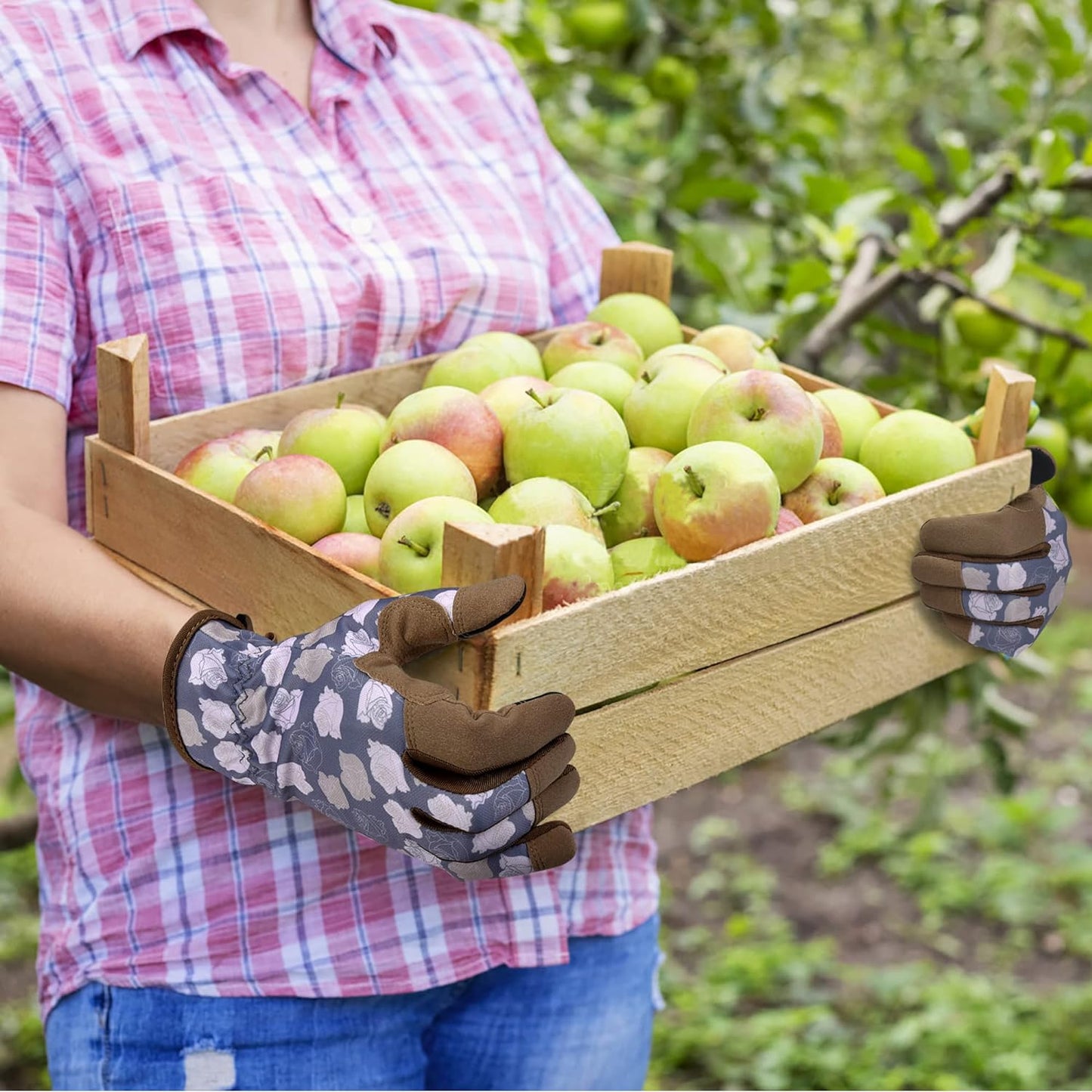 Gardening Gloves for Women and Men, Garden Gloves with Touch Screen, Thorn Proof Puncture Resistant Working Gloves, Gardening Gifts for Women, Size Medium