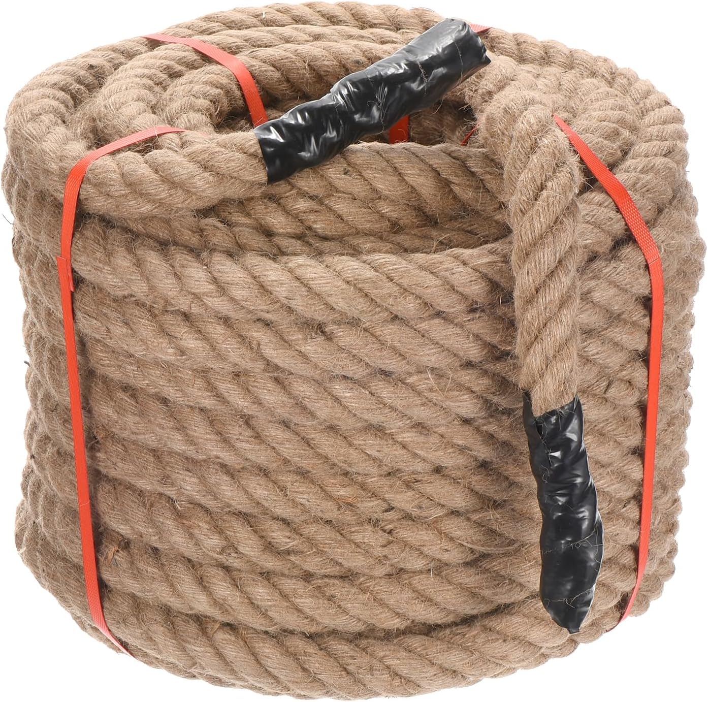 PATIKIL Twisted Manila Rope 1-1/4 Inch x 100 Feet Jute Rope Natural Thick Jute Rope Twine Burlap Rope for Docks Railings Bundling Craft Tug of War Decorating