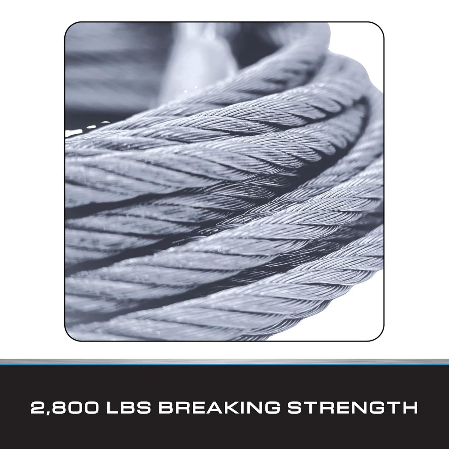 Tie Down 7x19 Aircraft Cable - Steel Cable with Loops - Deck/Zip Line/Tow/Hanging Wire - 5/32" x 46 ft with Loop