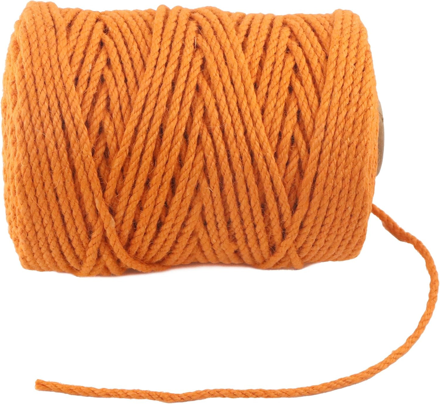 4mm x 400 Feet Orange Jute Rope, Twine for Gardening Tomato Climbing Plant Tie Floristry Crafts Gift Wrapping Packing Decor