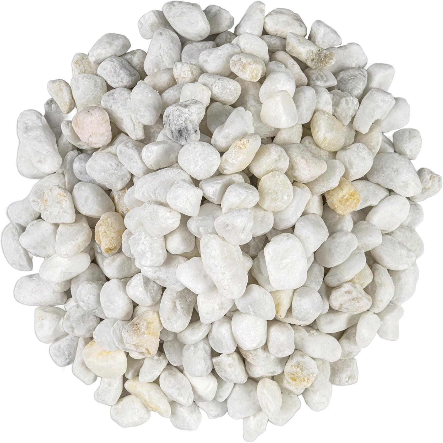 MSI Decorative Tumbled White Pebbles, 0.25 inch - 0.75 inch, 40 lb. Bag