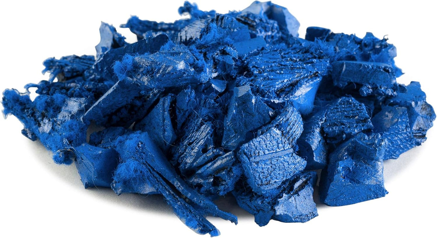 Playsafer Rubber Mulch Nuggets Protective Flooring for Playgrounds, Swing-Sets, Play Areas, and Landscaping (400 LBS - 16 CU. FT., Blue)