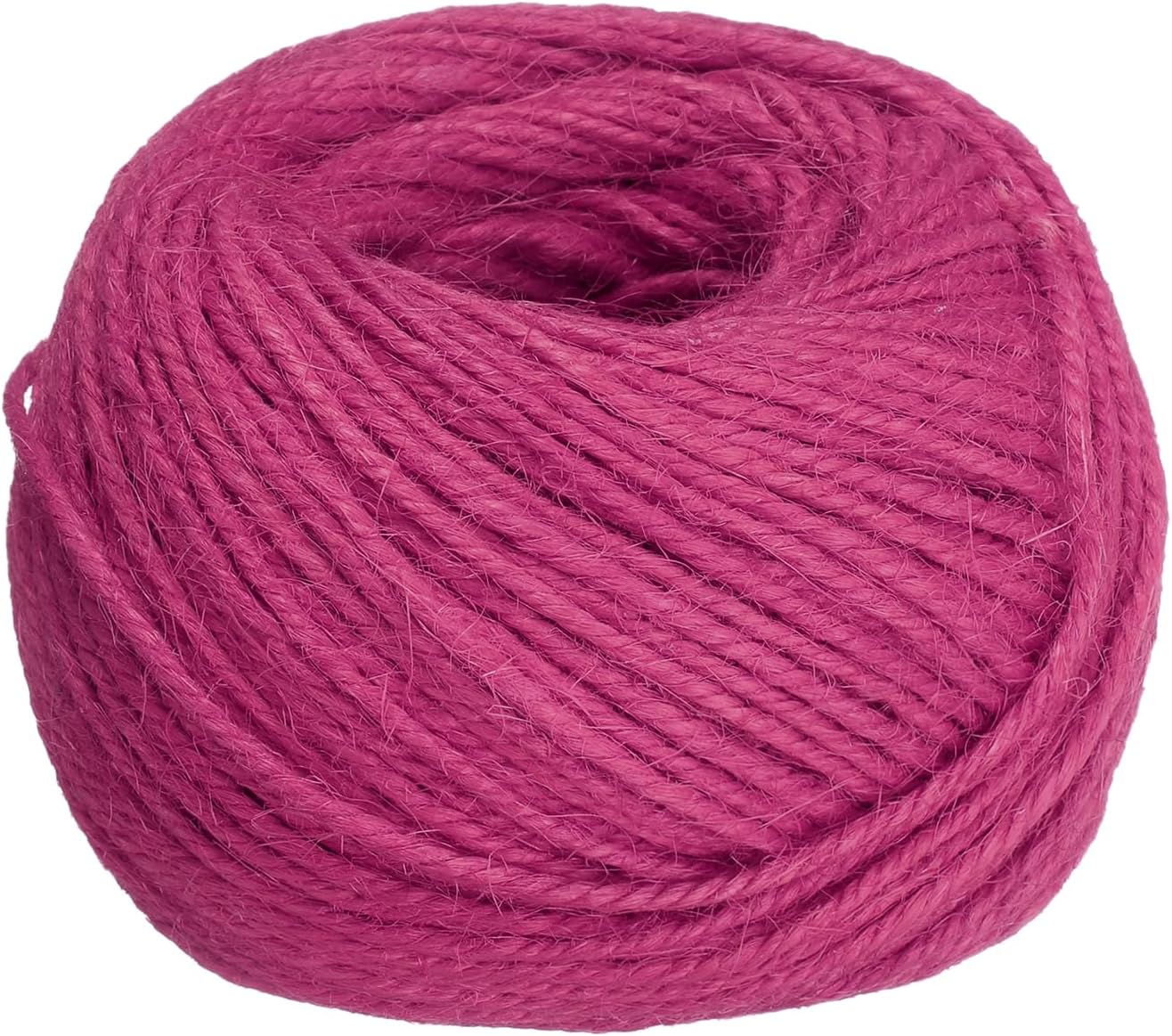 uxcell 164 Feet Natural Jute Twine String,2mm Thin Garden Twine Rope Colored Plant String Cord for DIY Art Crafts Gift Wrapping Decoration Packing Gardening Plant Hanger,Rose Red