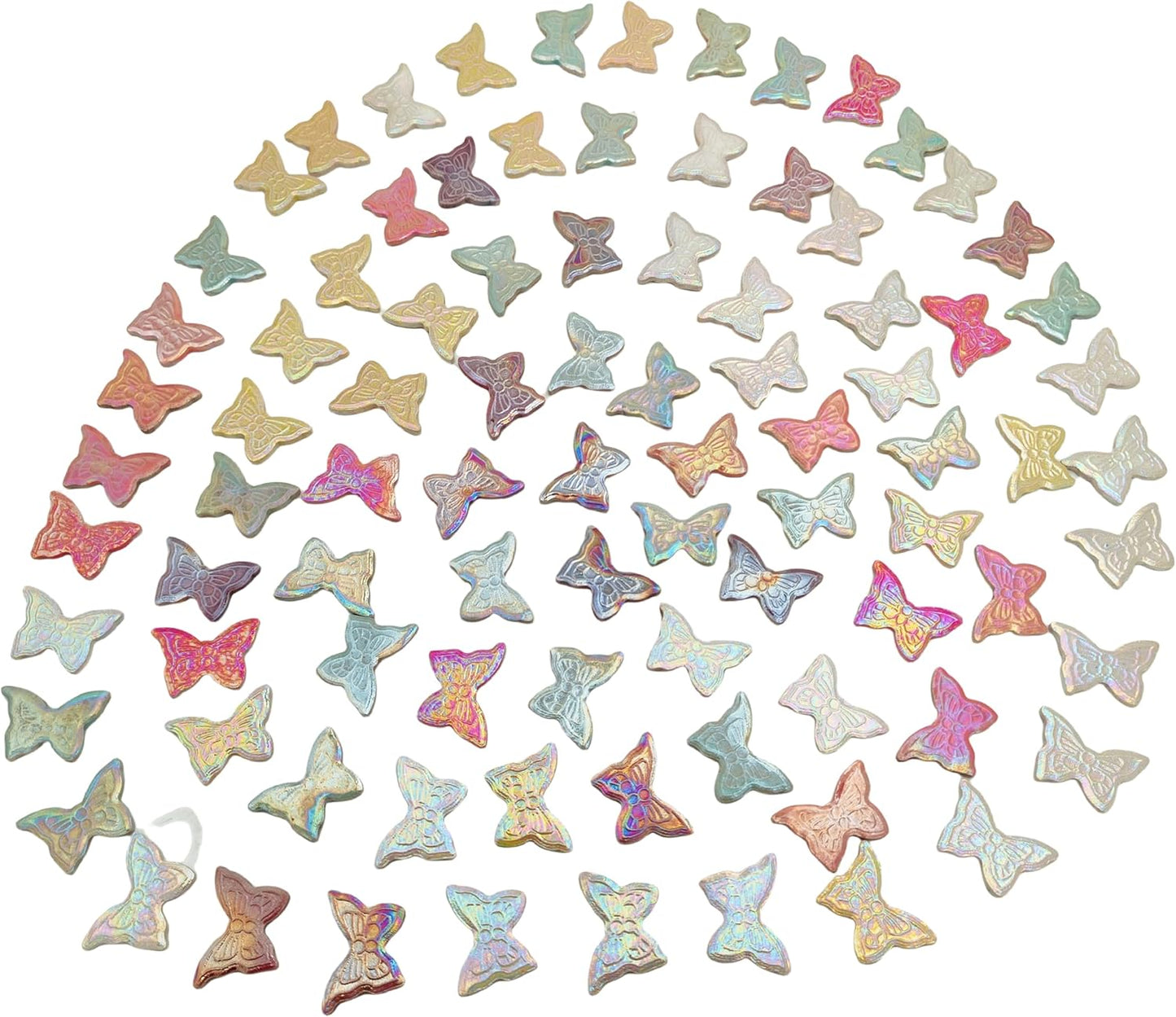 500g/1.1lb Random Color Irregular Ceramics Mosaic Tiles,DIY Making Creative Ceramic Mosaic Tiles for DIY Craft Plates Flowerpots Vases Cups Mosaic Making Supplies (Mix Butterflies)