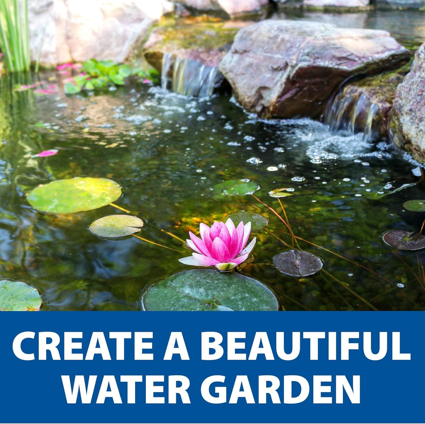 The Pond Guy SolidFlo G2 Submersible Pump for Small Ponds, Water Gardens & Waterfalls, Quiet, Durable, and Efficient Flow, Easy DIY Setup, 2000 GPH