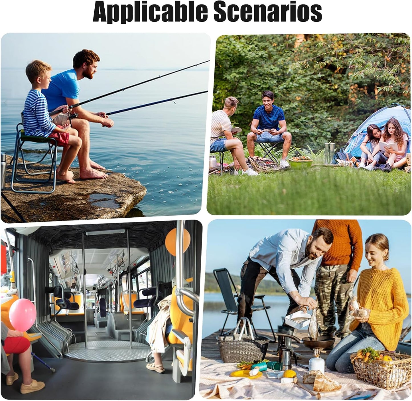 16 Inch Tall Portable Folding Camping Stool - Aluminum Alloy Lightweight Seat With Carry Bag for Fishing, Outdoor Camping, Hiking and BBQ - Red