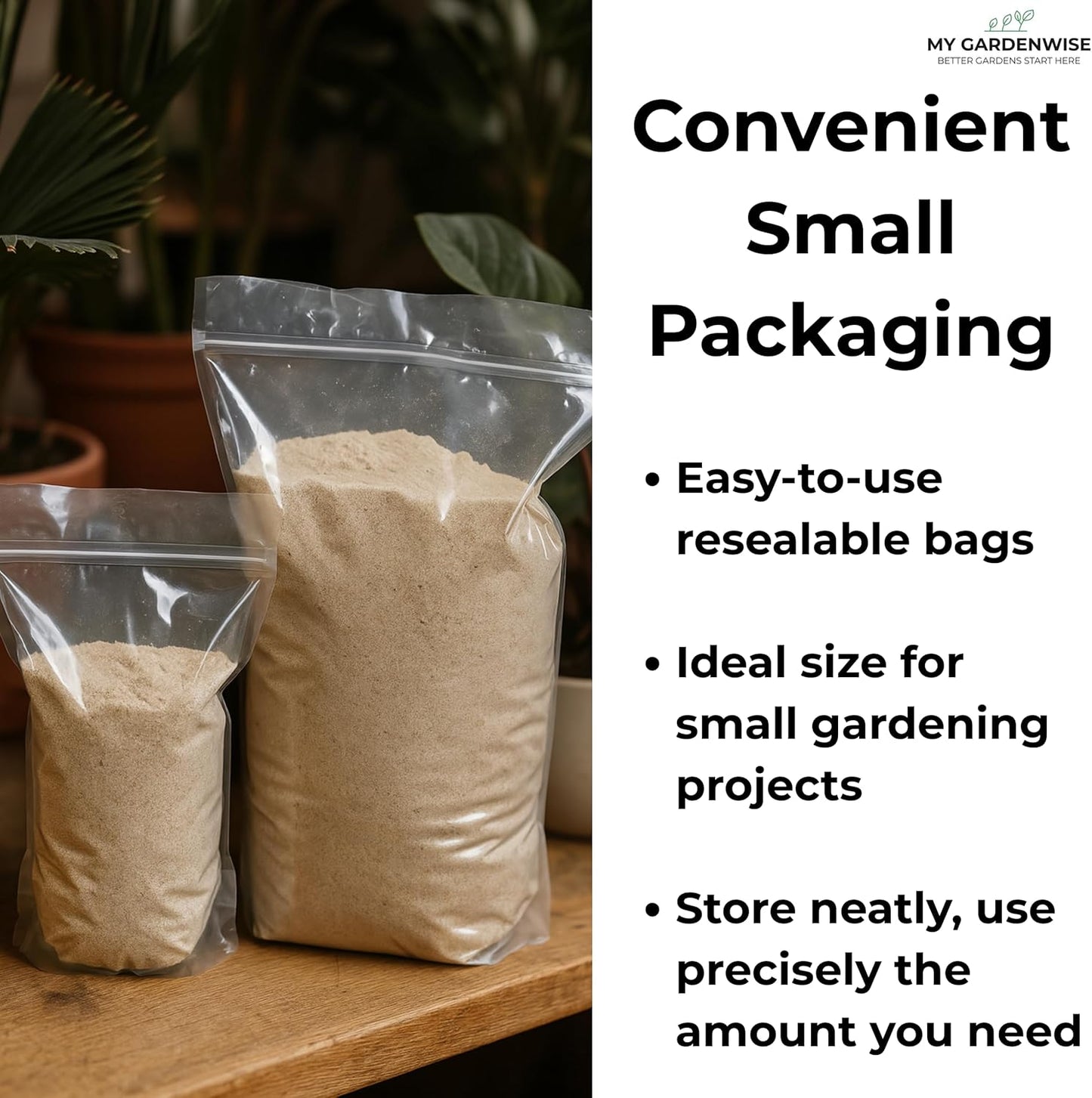 Fine Sand for Plants – Horticultural Sand for Succulents, Cactus, Potting Mixes, Terrariums & Decorative Indoor Gardens, Made in USA (5 quarts - 14 lbs)