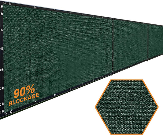 Xpose Safety Privacy Fence Screen 4’ x 50’ – Heavy Duty Green Mesh with 90% Visibility Block, UV Protection – for Garden, Yard, Nursery, Kennel, Dog Run, Greenhouse