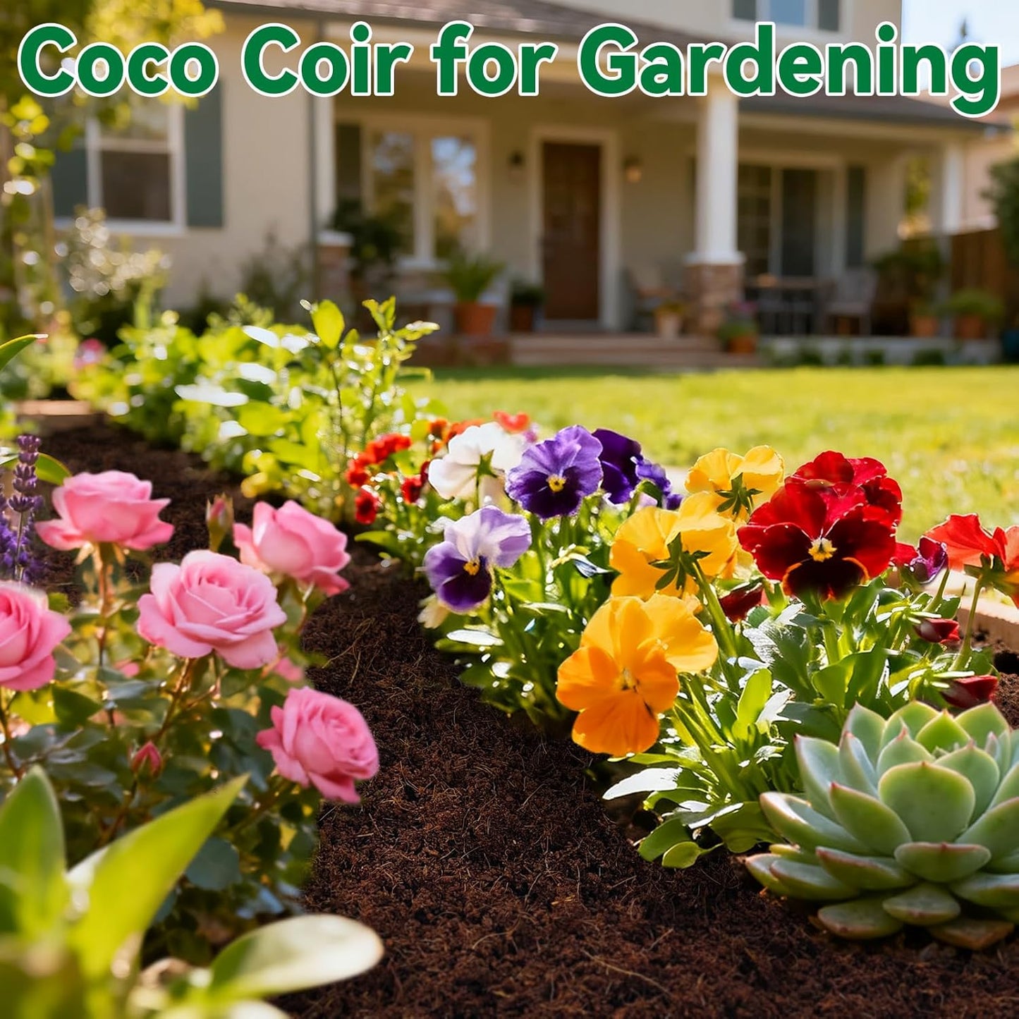 ZeeDix 6 Pcs Coco Coir Brick for Plants, 100% Organic Coconut Coir Bricks with Low EC and pH Balance, Compressed Coconut Husk Bricks for Gardening, Planting, Organic Potting Soil, High Water Retention
