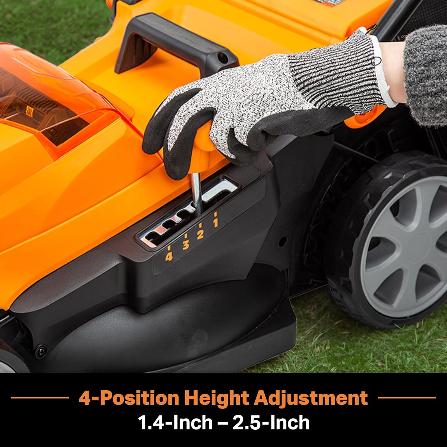 LawnMaster CLMF4815E 48V MAX* 15-inch Brushless Cordless Mower with 2X24V MAX* 4.0Ah Battery and a Dual Charger