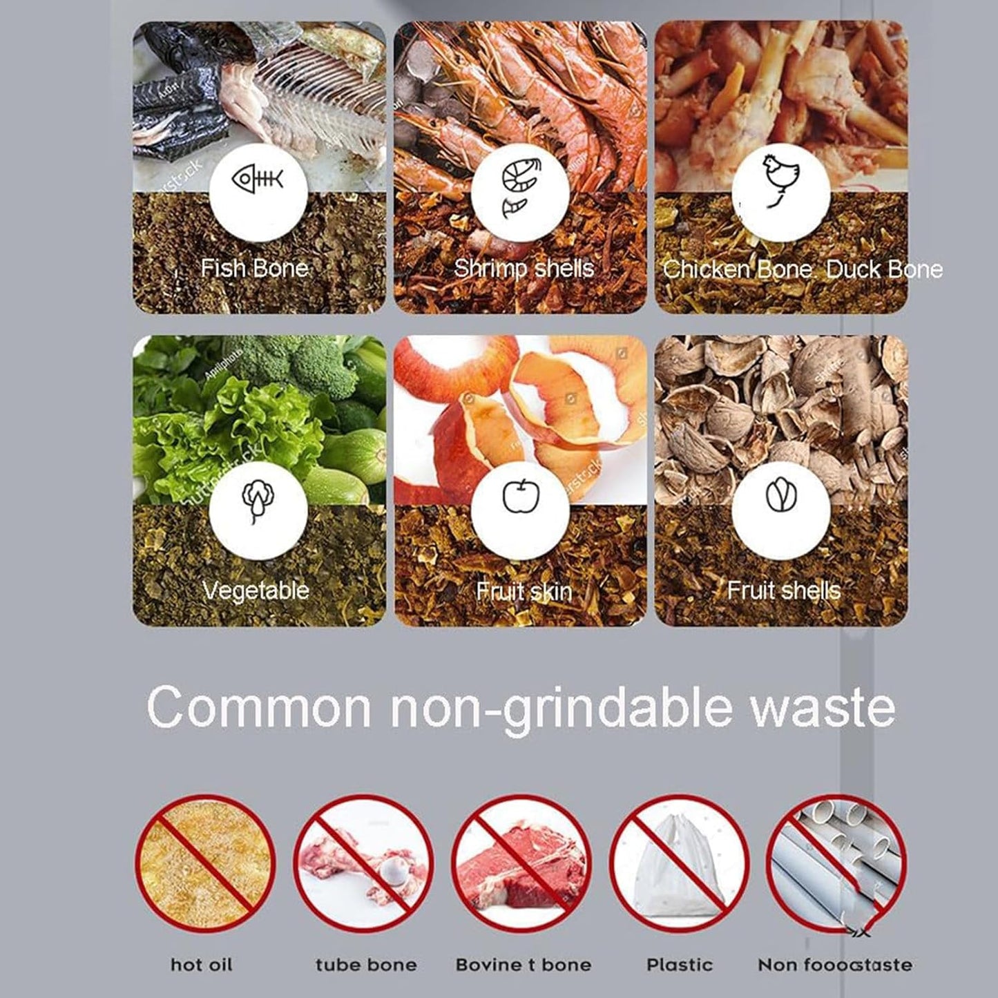 Electric Kitchen Composter,Smart Waste Kitchen Composter,Home Composting Bin,Countertop Automatic Food Waste Cycler with 2.5L Capacity,Turn Garbage to Compost with Single Button,220V