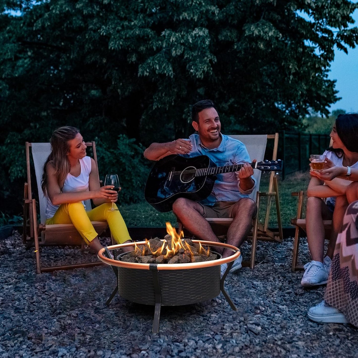 woodUS 10 lb 1.2-2 Inch Medium Black Lava Rocks for Fire Pits, Indoor Fireplaces, Outdoor Gas Fire Tables, Garden Landscaping Decoration