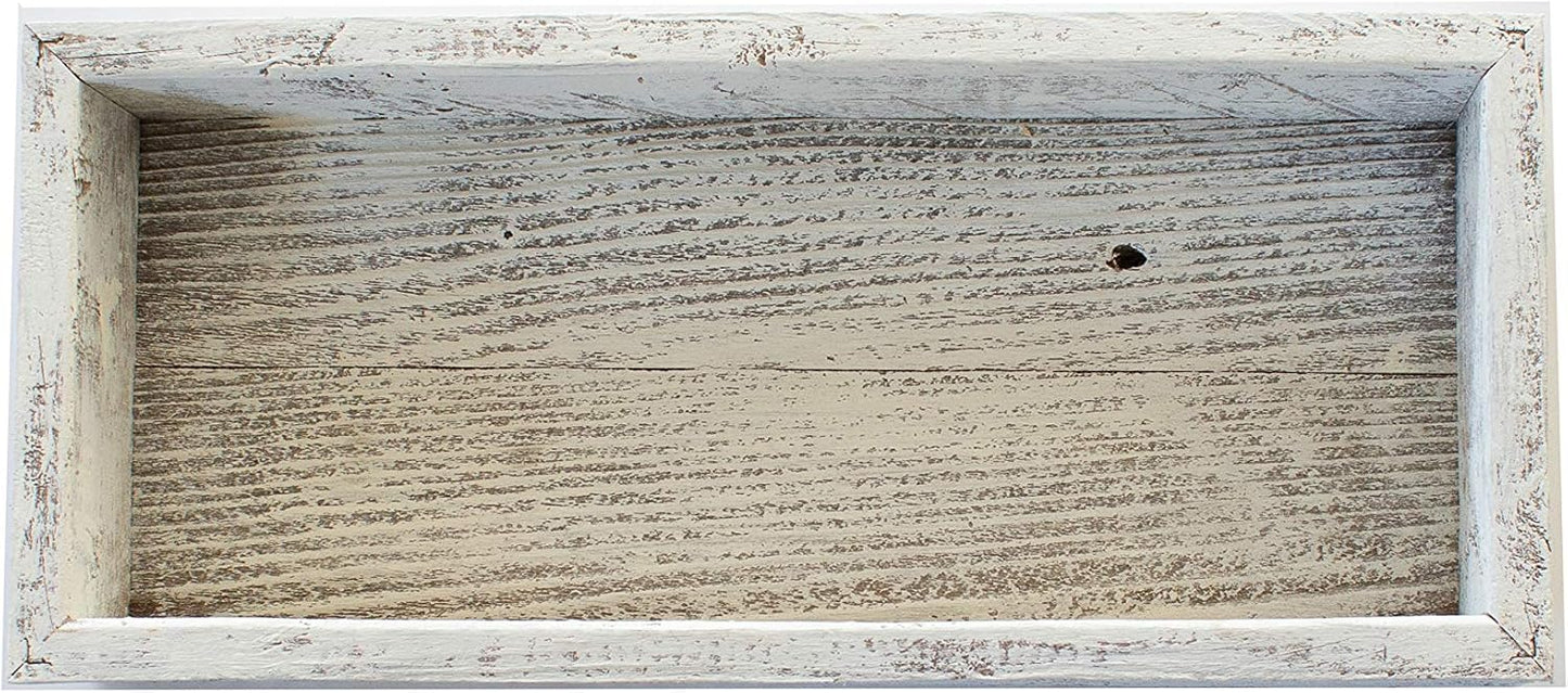 Small Wooden Planter Box – Rustic 1-Pack Wood Window Planter Box Set for Centerpieces & Storage – Durable Wooden Boxes for Decor - Perfect Toilet Basket for Bathroom Organizer