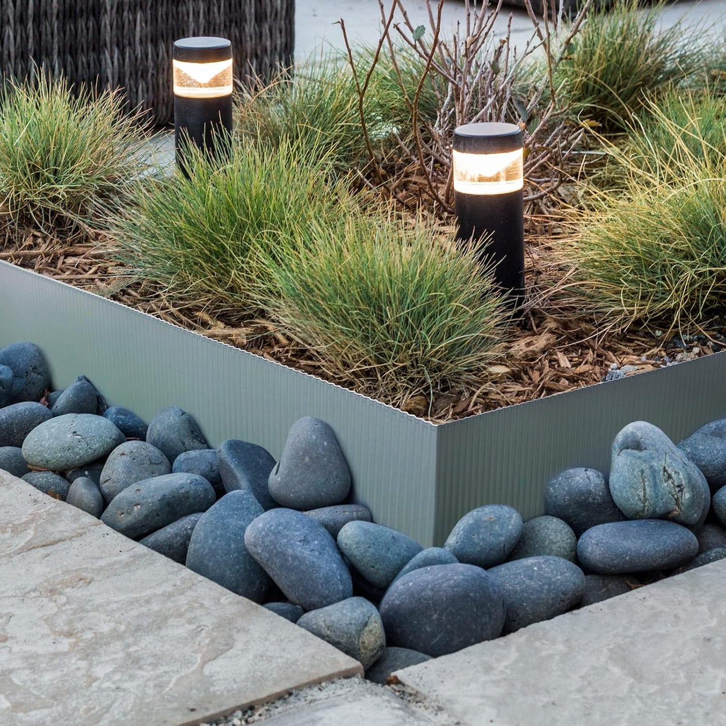 Worth Narrow-Corrugated Landscape Edging, 10" x 20Ft Galvanized Steel Sturdy Flexible Garden Edging Lawn Border for Raised Flower Bed Tree Fence Surrounds, Silver