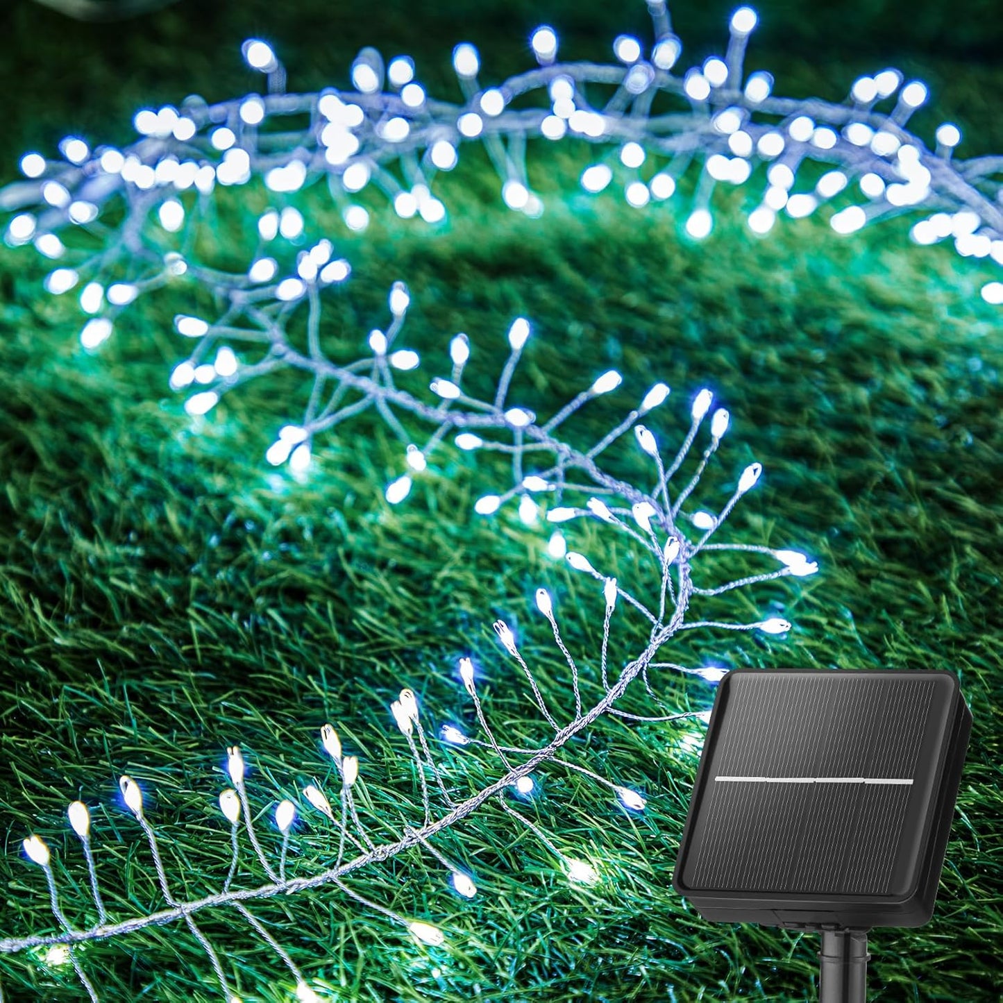 Brightown Solar String Lights, Outdoor Decor (Pure White, 19.6Ft)