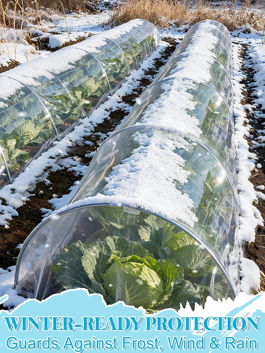 Alphatool Greenhouse Cover Plastic Sheeting - 10 x 20 ft Plant Covers Freeze Protection, Frost Cloths for Outdoor Plants, Clear Floating Row Cover for Outdoors Garden Plants Vegetables Crops