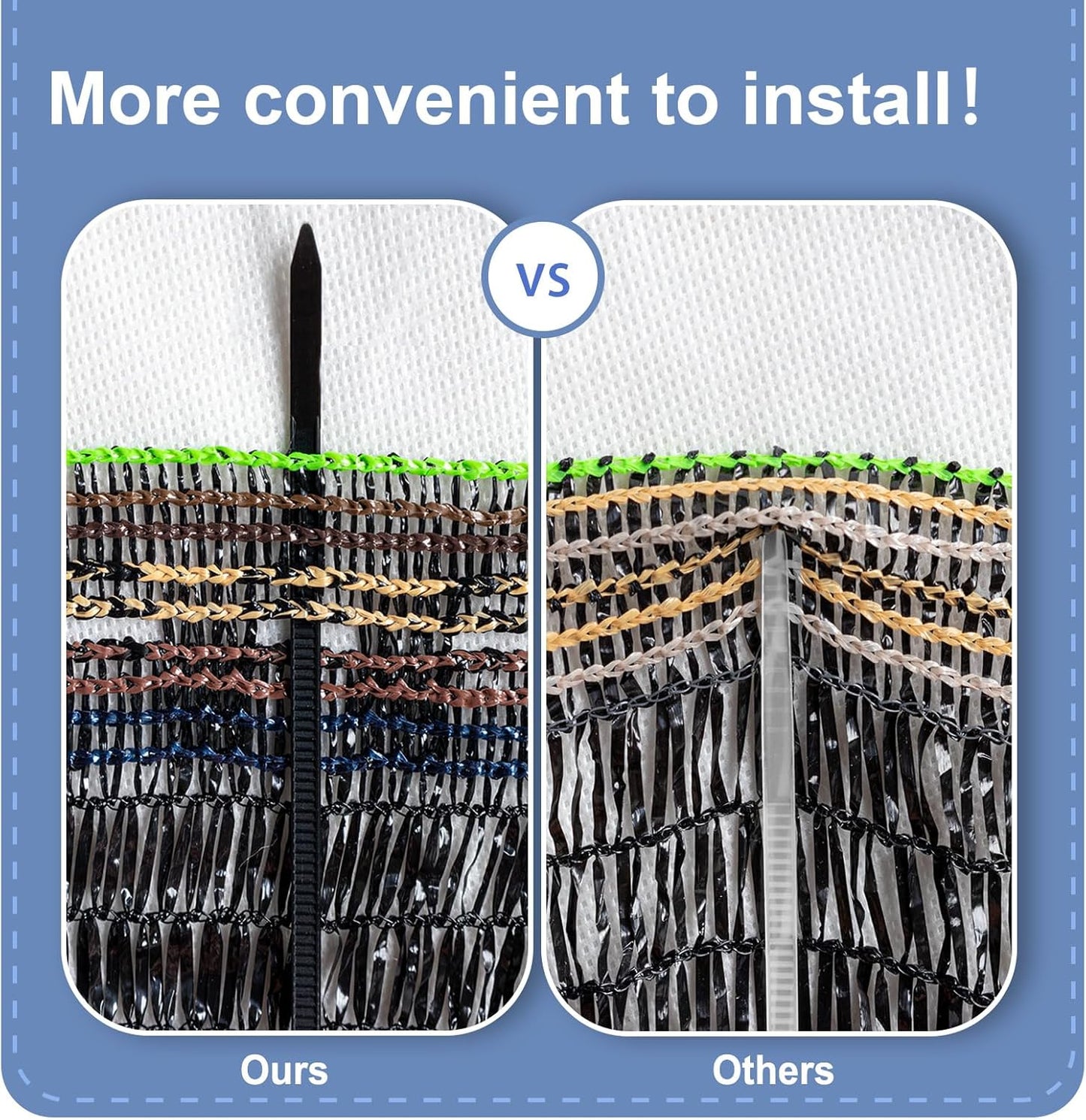 LOVE STORY 6x12FT 55% Black Shade Cloth Sun Shade Net UV Resistant Mesh Tarp Plant Cover Sunblock Net for Garden,Greenhouse,Vegetables,Flowers