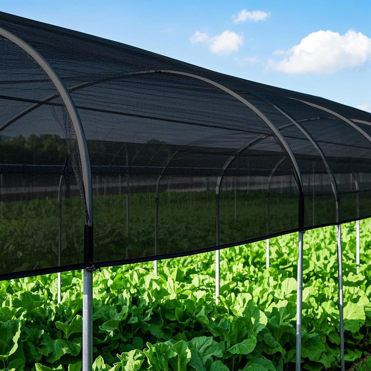 winemana Black Shade Cloth 40%, 5x20 FT Mesh Tarp - Garden Shade for Greenhouse, Patio, Vegetables, Plants Cover and Chicken Coops, Sun Shade Net for Outdoor Protection with Reinforced Grommets