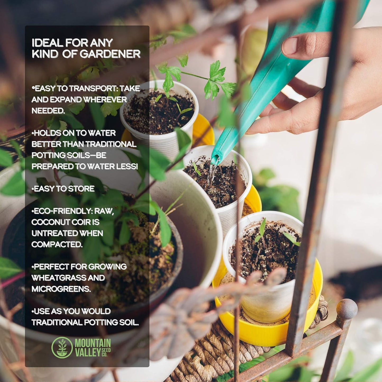 Minute Soil - Compressed Coco Coir Fiber Grow Medium - 60 MM Disks - 10 Pack = 5.5 Quarts of Potting Soil - Indoor Container Gardening: Seed Starting, Plants, Herbs, More - Just Add Water - OMRI