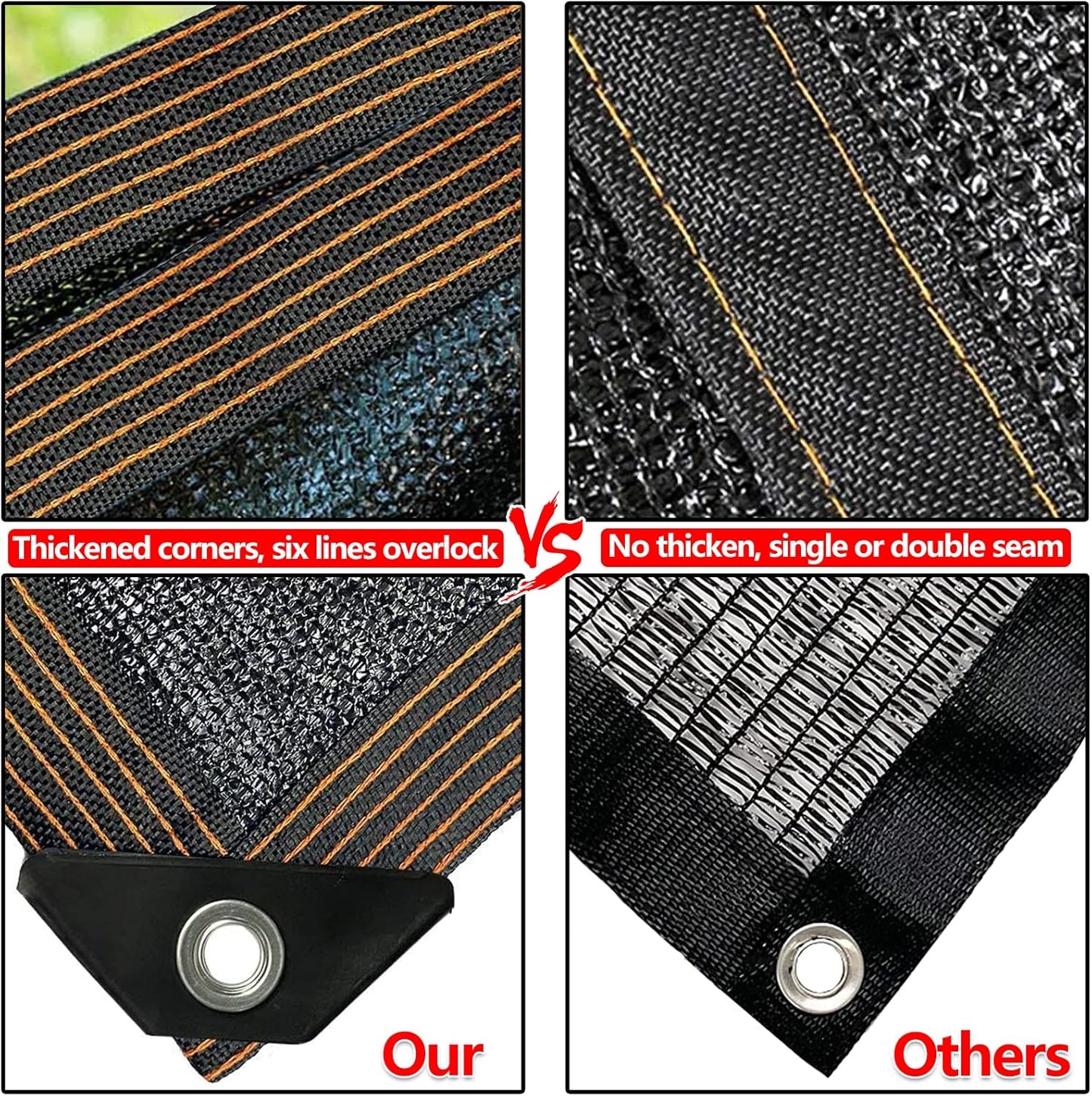 90% Shade Cloth for Garden -12 x 20 FT Durable Mesh Tarp with Grommets, Sunblock Net for Patio for Plants Greenhouse Outdoor Pergola Sun Shade Neting for Chicken Coop Cover