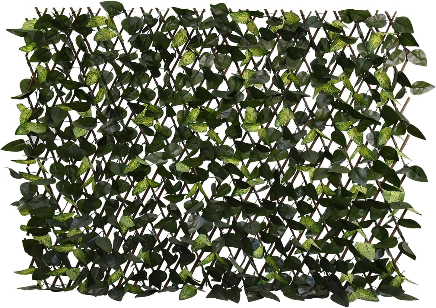 Expandable Fence Privacy Screen for Balcony Patio Outdoor,Decorative Faux Ivy Fencing Panel,Artificial Hedges (Single Sided Leaves