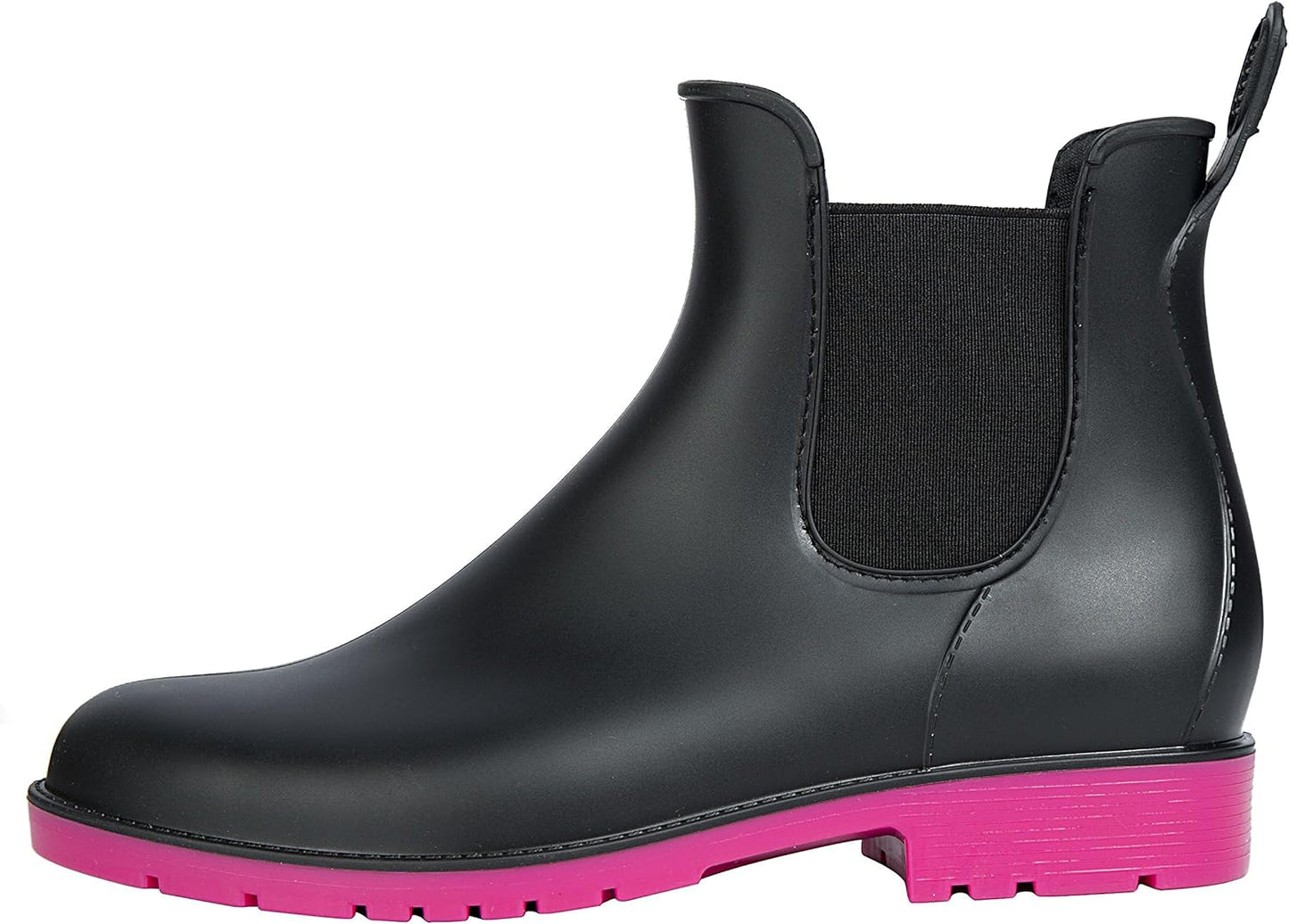 Asgard Women's Ankle Rain Boots Waterproof Chelsea Boots
