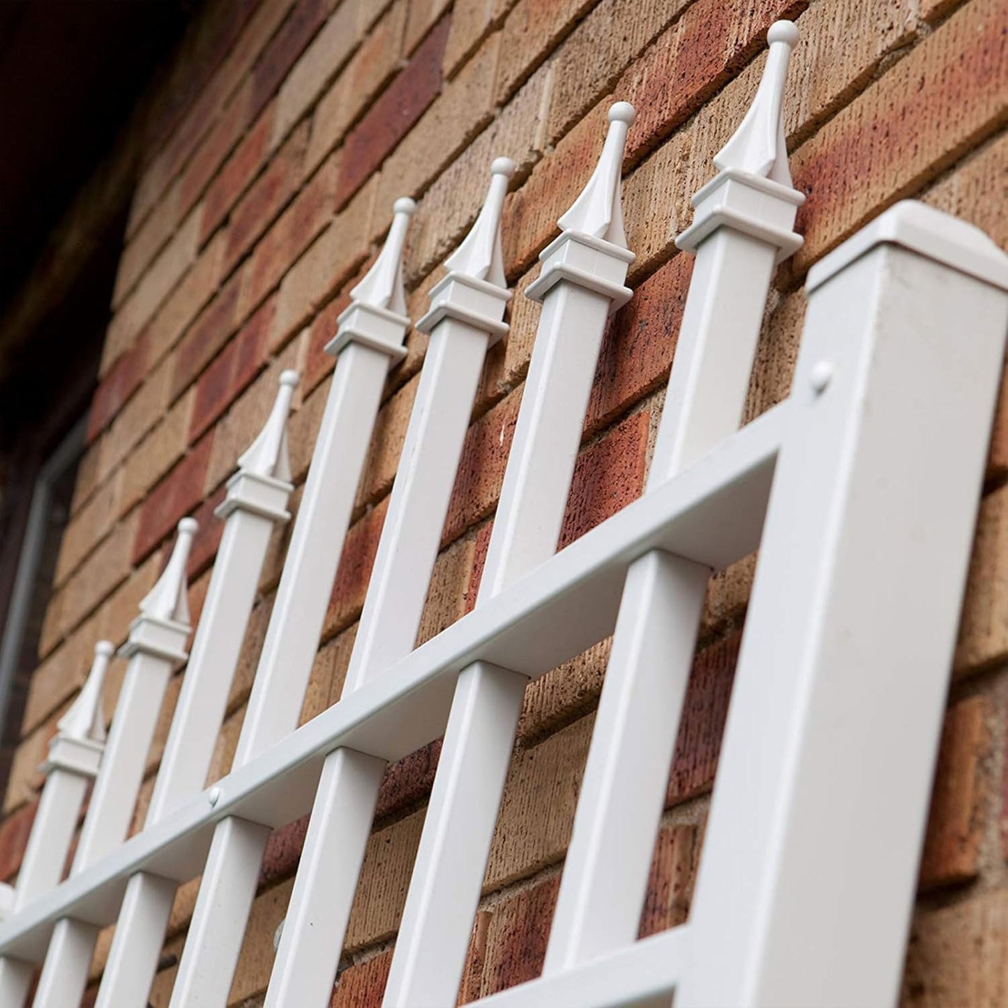 Dura-Trel Winchester 57 x 95 Inch PVC Vinyl Outdoor Garden Patio Trellis, with Wall Mounting Screws, White