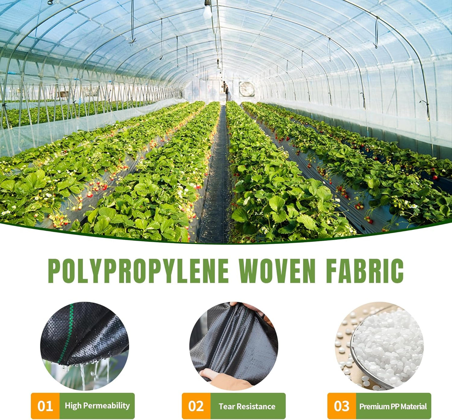 6.5ftx300ft Weed Barrier Landscape Fabric Heavy Duty, Premiun 3oz Garden Geotextile Fabric, Outdoor Weed Blocker Landscaping Fabric, for Driveway Mats, Erosion Control, Ground Cover Weed Barrier