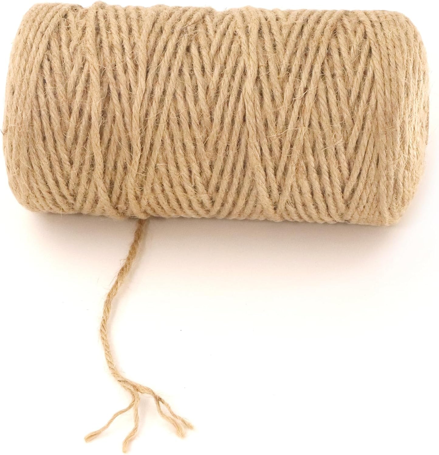 3mm x 500 Feet Natural Jute Rope, Twine for Gardening Tomato Climbing Plant Tie Floristry Crafts Gift Wrapping Packing Decor