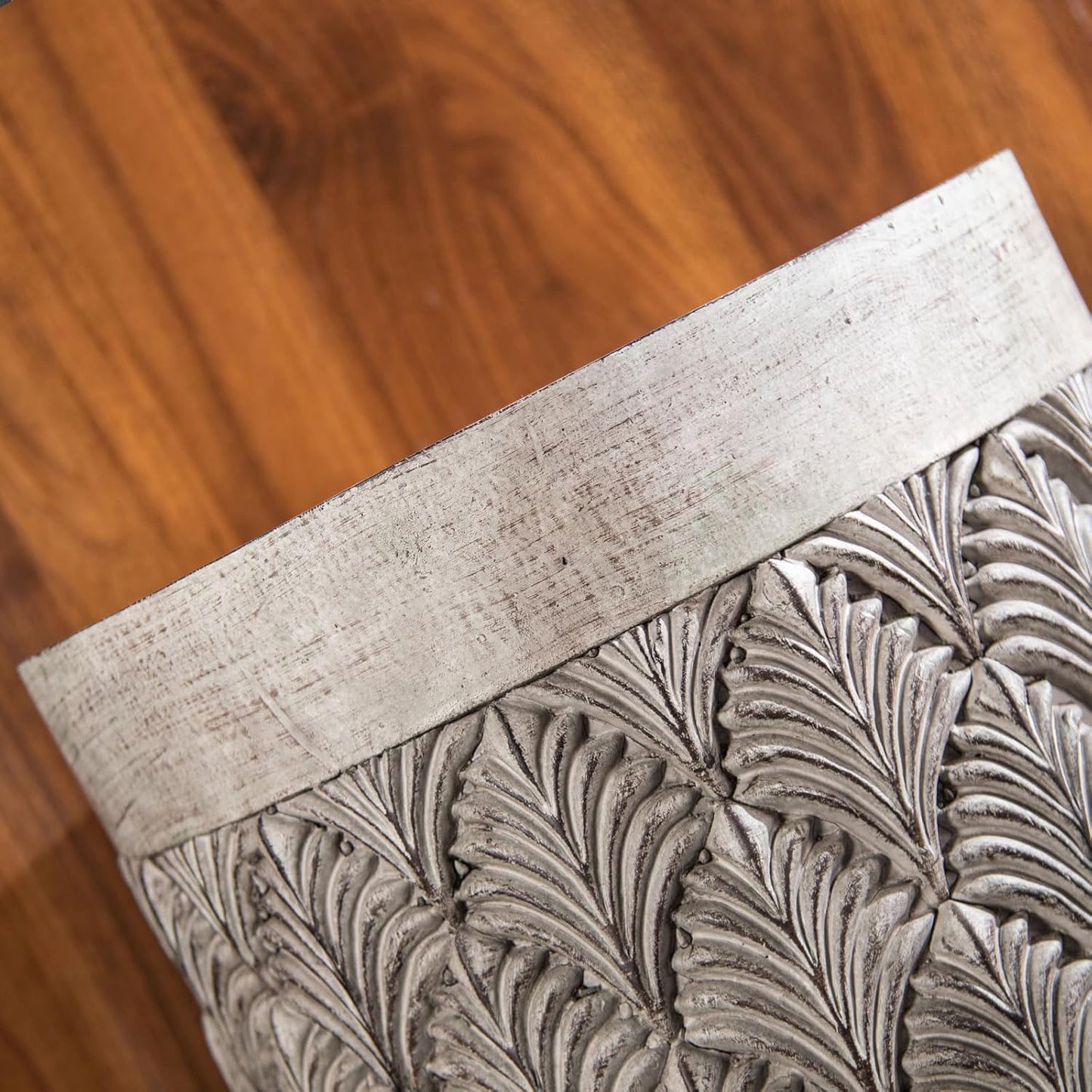 15.5 & 19 inch high Concrete Flower pots Set of 2, The planters for Outdoor Plants with Drainage Hole, Modern Family Outdoor Decor Plant pots, Indoor Plant pots for Home Decor.