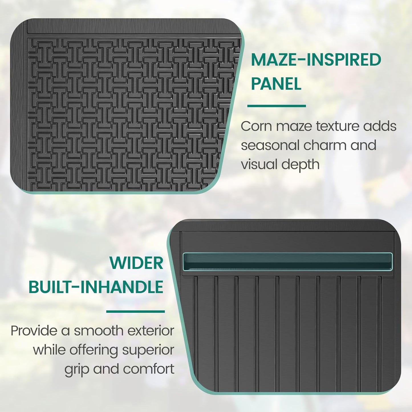 90 Gallon Outdoor Deck Box, Waterproof Outdoor Deck Box, Durable Resin Bin for Patio Cushions, Garden Tools and Pool Accessories, Lockable with UV Protection, Dark Gray, Patio Furniture (90 Gal Gray)