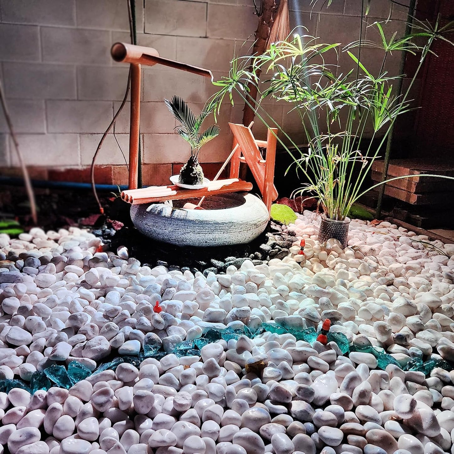 5 lbs White Pebbles for Indoor Plants, 1-2 Inch Small White River Rocks for Plants, Decorative Polished Stones for Landscaping Vase and Outdoor Garden