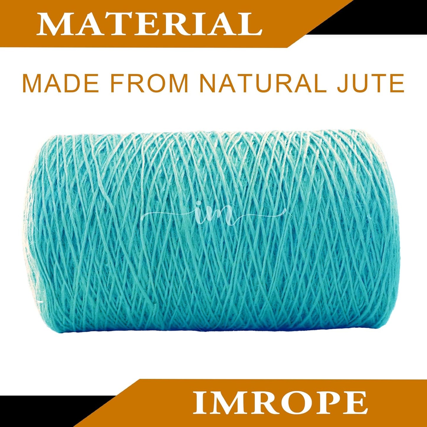 1mm x 3000 Feet Blue Jute Rope, Twine for Gardening Tomato Climbing Plant Tie Floristry Crafts Gift Wrapping Packing Decor